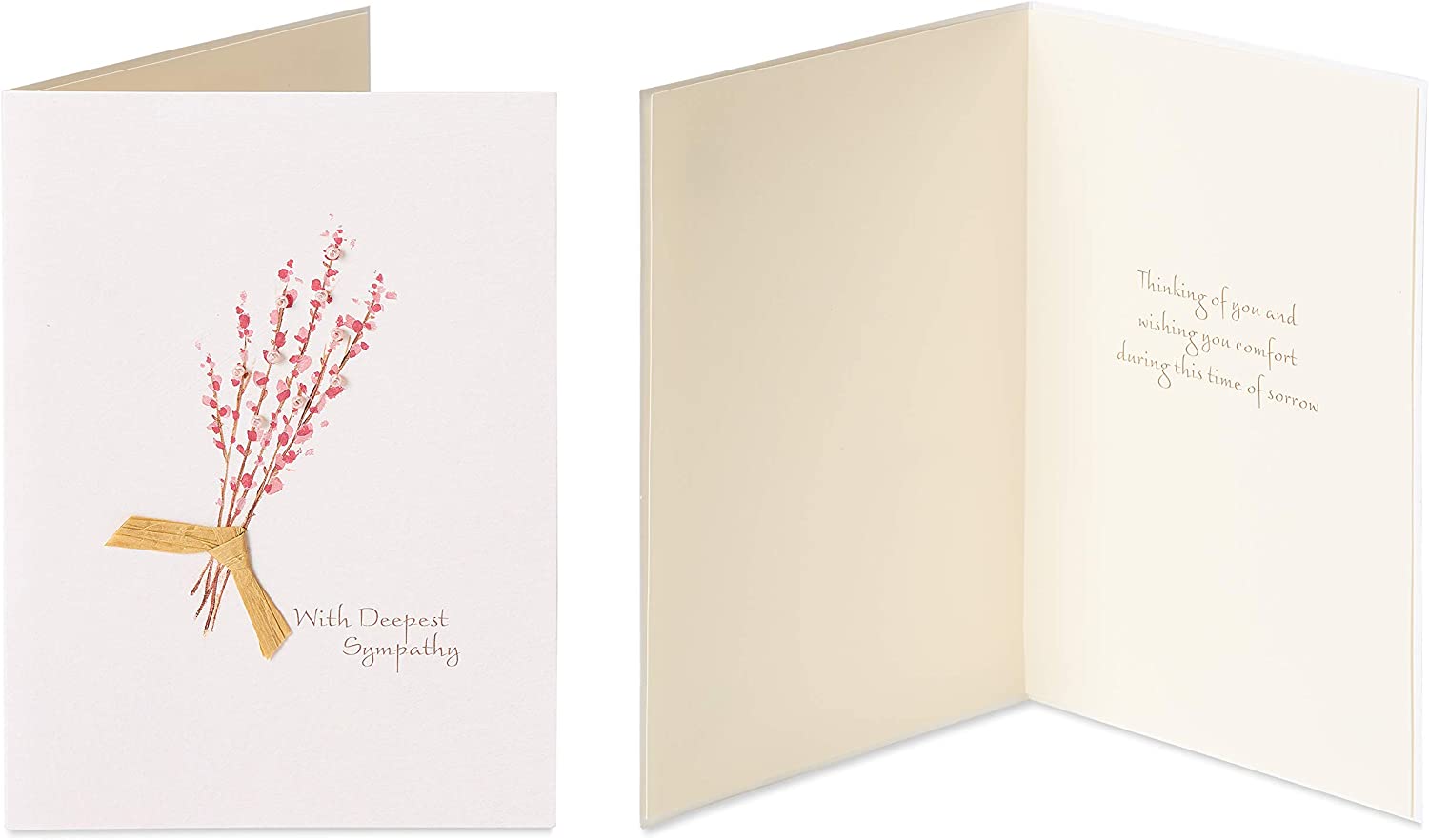 Papyrus Sympathy Cards with Envelopes, Crocus and Peace (2-Count) - Image 2